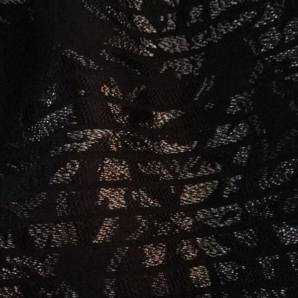 NWOT White House Black Market Metallic Shadow Stripe Full Skirt - Picture 4 of 6